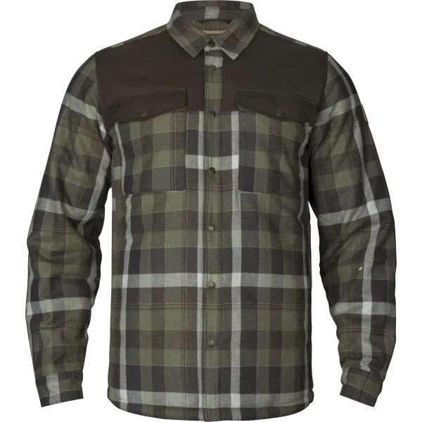 Harkila Asmund Insulated Wool Shirt Jacket, kolor: Willow Green/Phantom