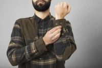 Harkila Jarne Shooting L/S Shirt, kolor: Dark Olive