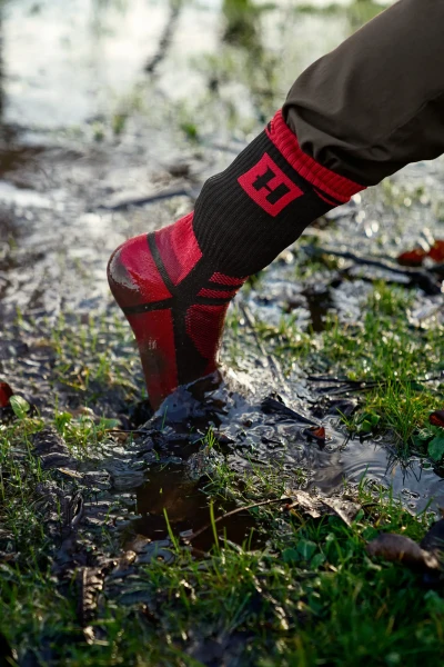 Harkila Waterproof Sock, kolor: Red/Black