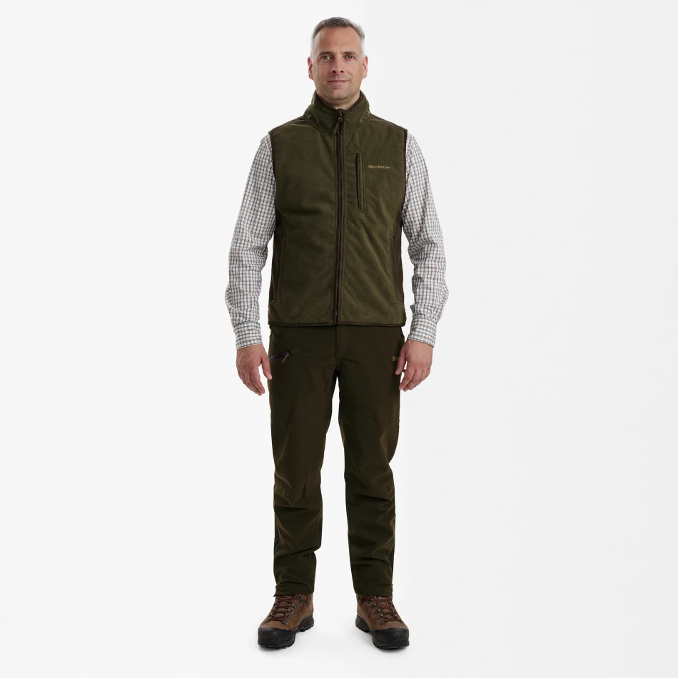 Gamekeeper Bonded Fleece Waistcoat, kolor: 371 - Graphite Green Melange