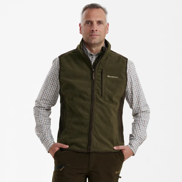 Gamekeeper Bonded Fleece Waistcoat, kolor: 371 - Graphite Green Melange