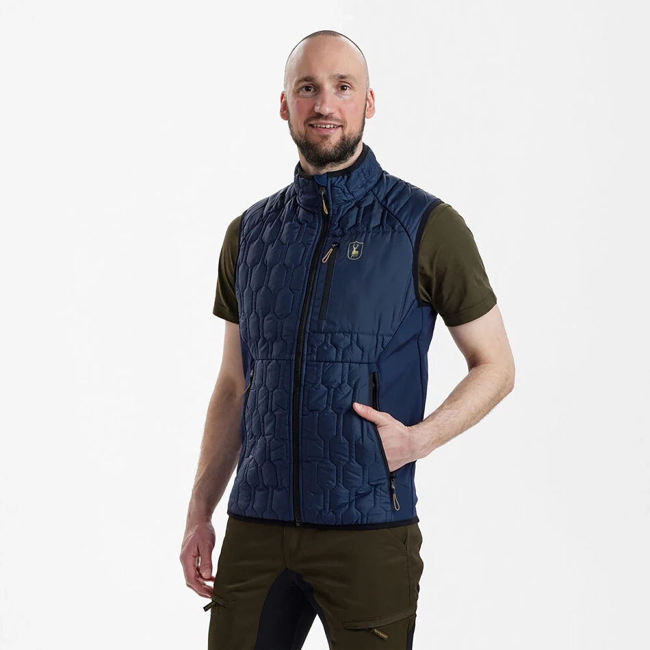 Mossdale Quilted Waistcoat, 785 - Dress Blues - 2