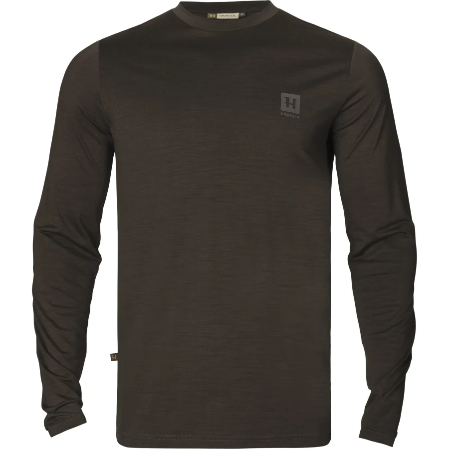 Harkila Base All Season L/S T-Shirt, kolor: Shadow Brown