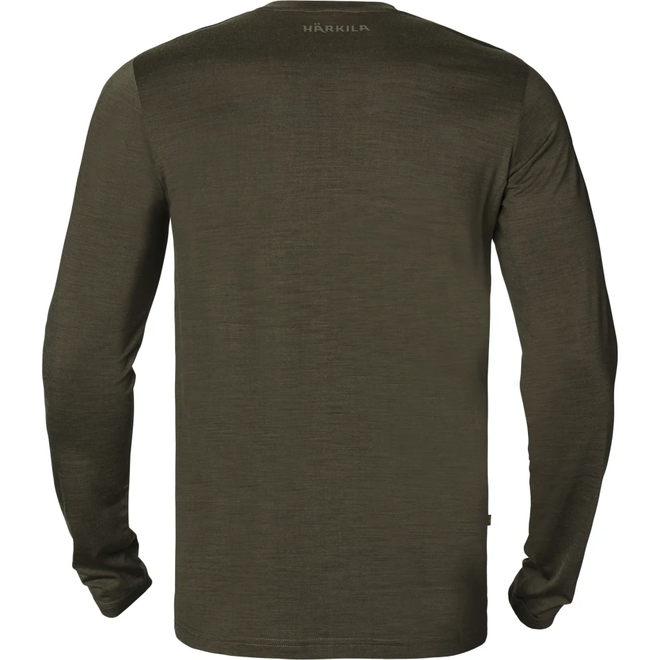 Harkila Base All Season L/S T-Shirt, kolor: Willow Green