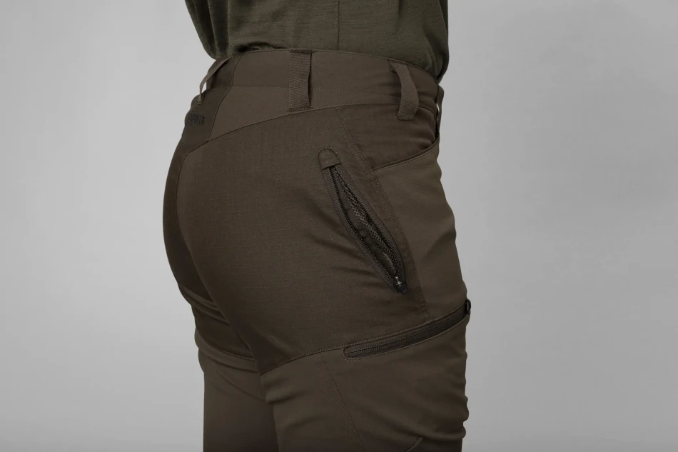 Harkila Runa Trousers Women, kolor: Slate Brown/Willow Green