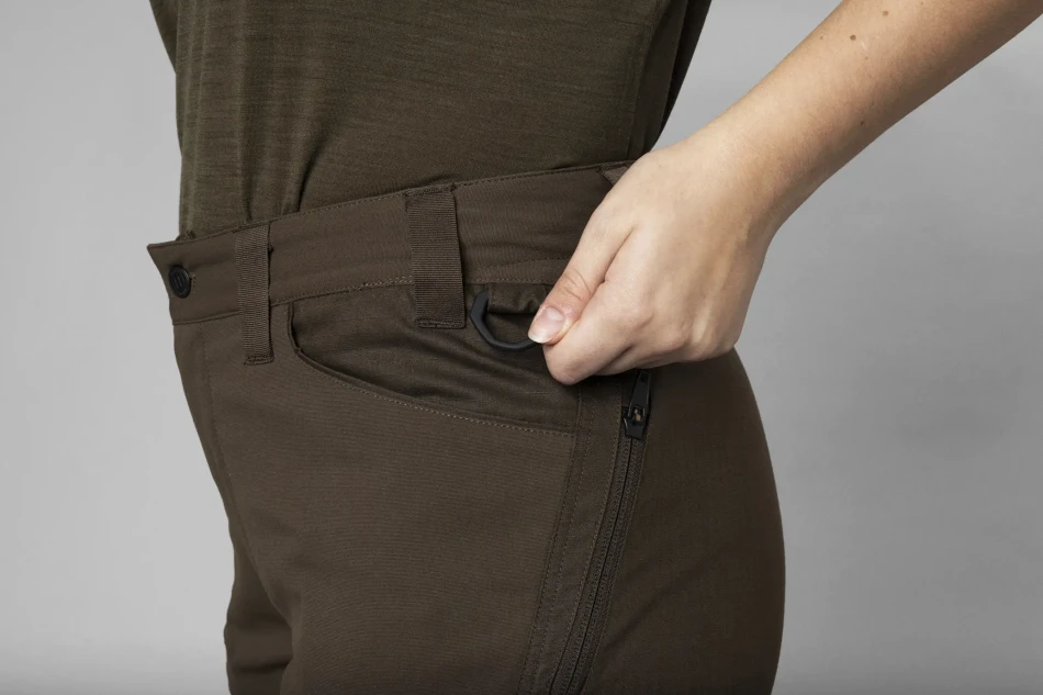Harkila Runa Trousers Women, kolor: Slate Brown/Willow Green