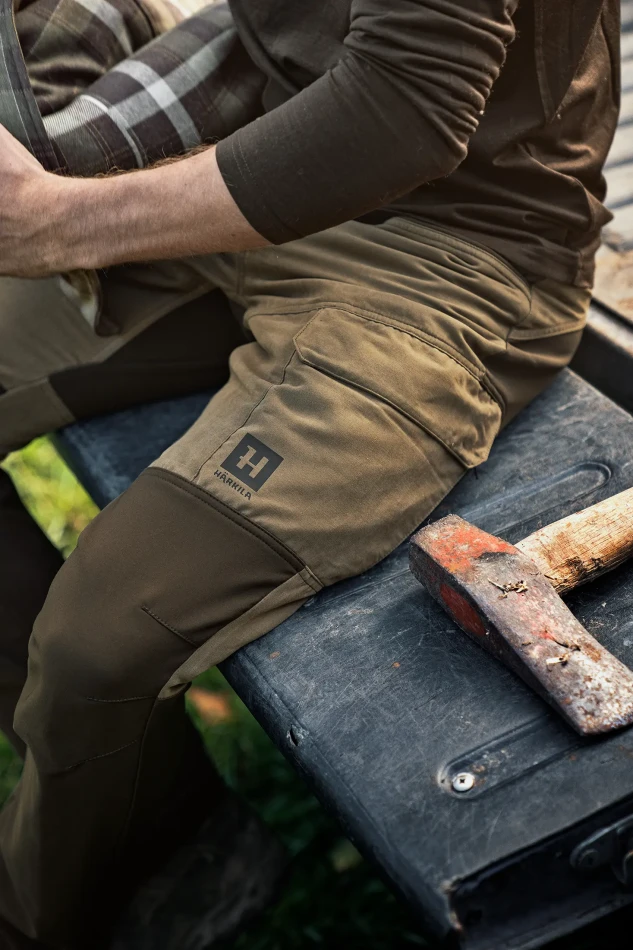 Harkila Scandinavian Trousers, kolor: Dark Earth/Slate Brown