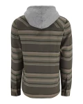 Santee Flannel Hoody: 1267 - Hickory / Dolomite Blanket