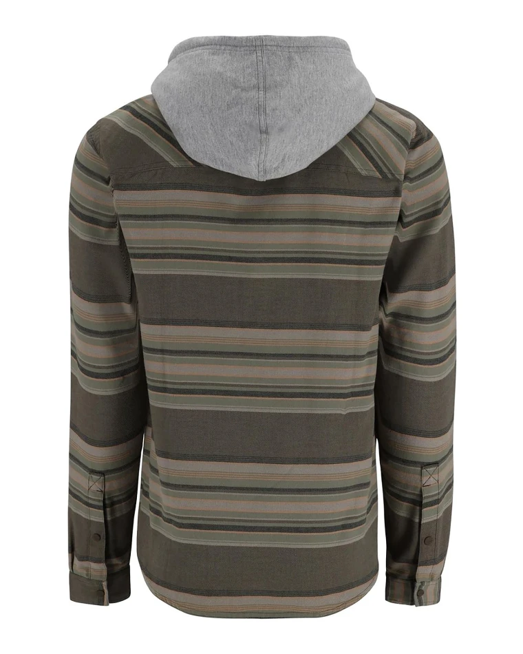 Santee Flannel Hoody: 1267 - Hickory / Dolomite Blanket