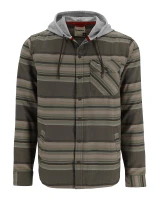 Santee Flannel Hoody: 1267 - Hickory / Dolomite Blanket