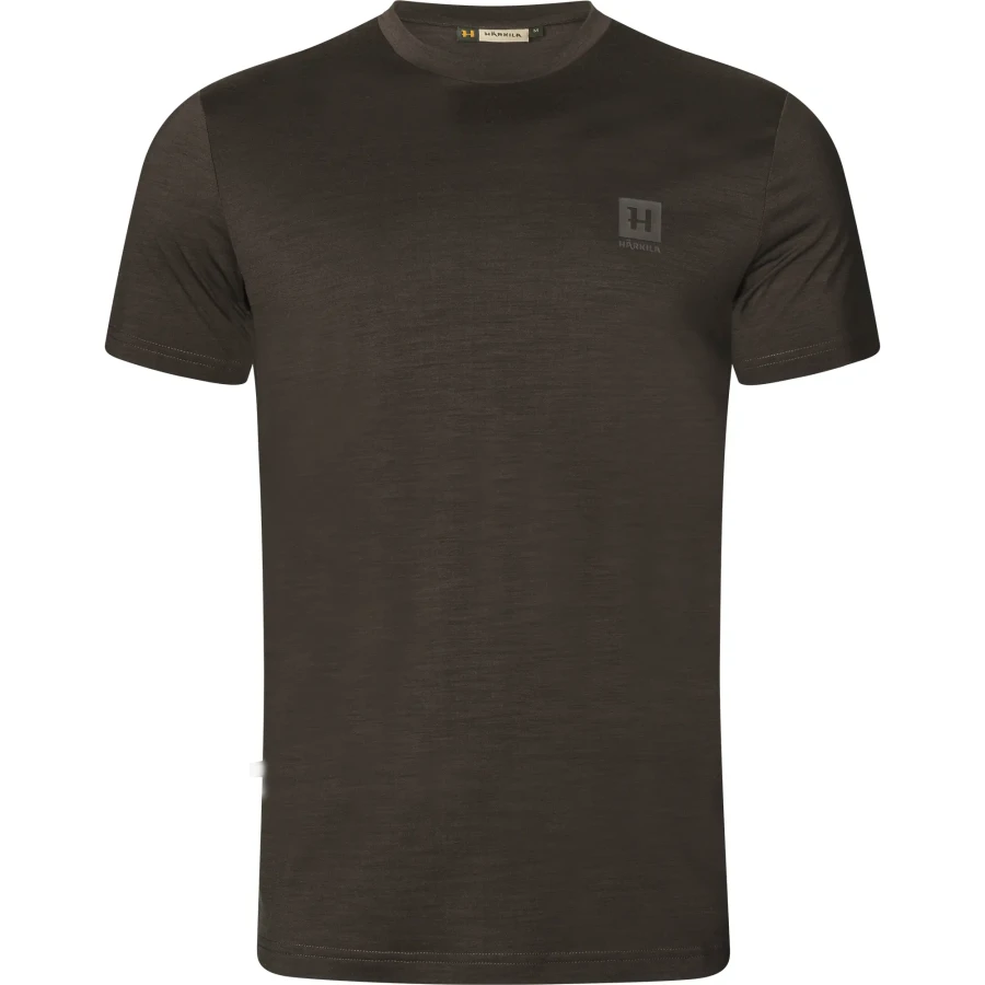 Harkila Base All Season S/S T-Shirt, kolor: Shadow Brown