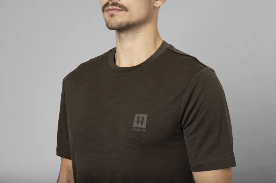 Harkila Base All Season S/S T-Shirt, kolor: Shadow Brown