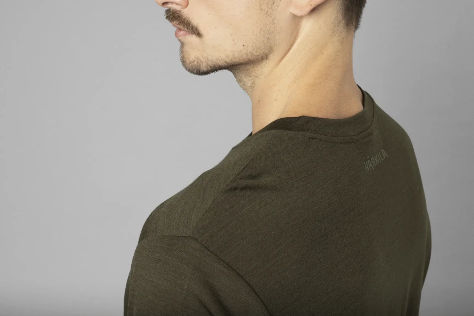 Harkila Base All Season S/S T-Shirt, kolor: Willow Green