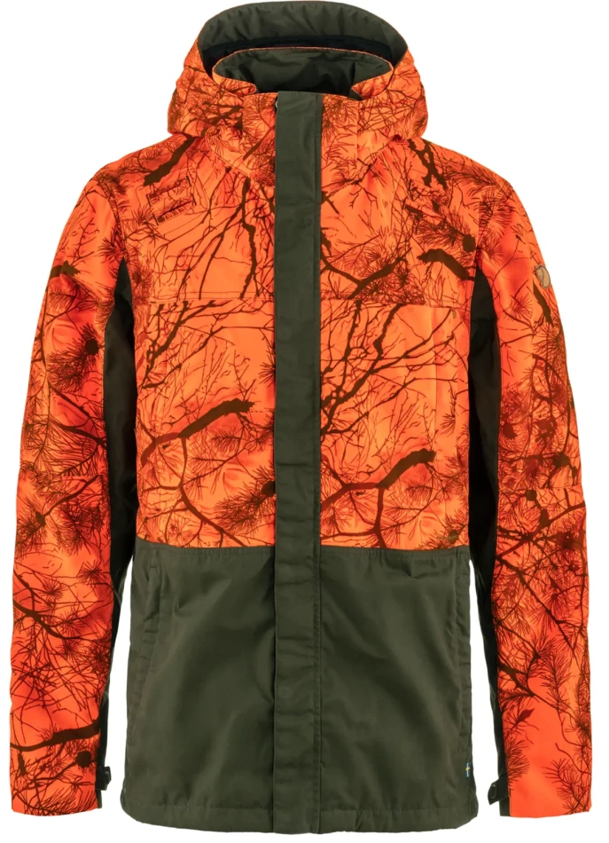 Fjallraven Drev Hybrid Jacket, kolor: 662-261 - Deep Forest-Orange Multi Camo
