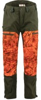 Drev Hybrid Trousers, kolor: 662-261 - Deep Forest-Orange Multi Camo