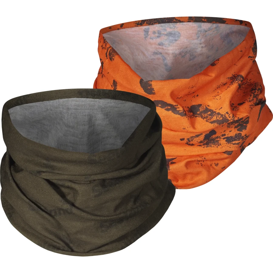 Seeland Neck Gaiter 2-pack, kolor: Pine green/InVis orange blaze