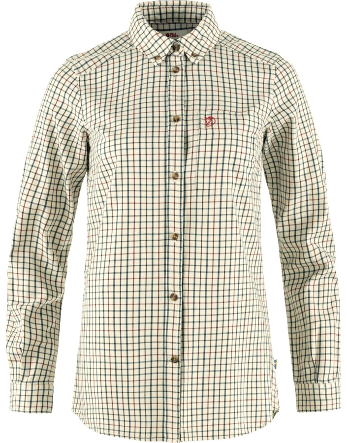 Fjallraven Sormland Lite Flannel Shirt W, kolor: 113-555 - Chalk White-Dark Navy