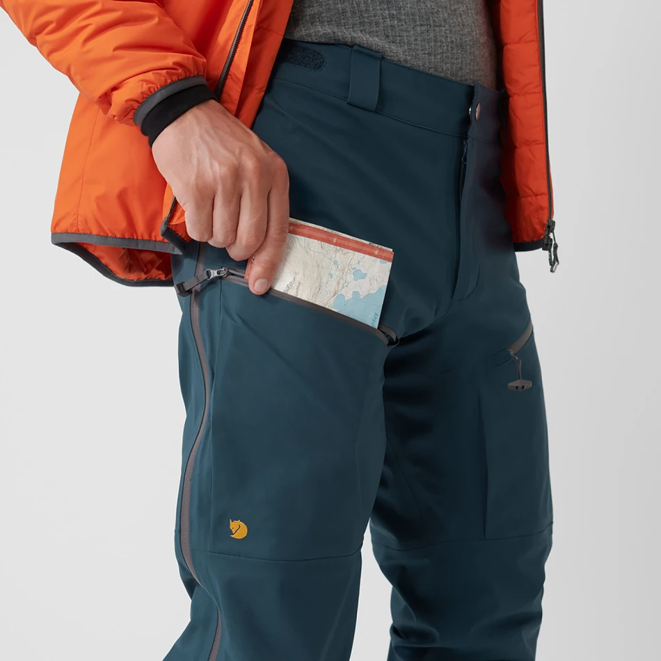 Bergtagen Eco-Shell Trousers, kolor: 570 - Mountain Blue