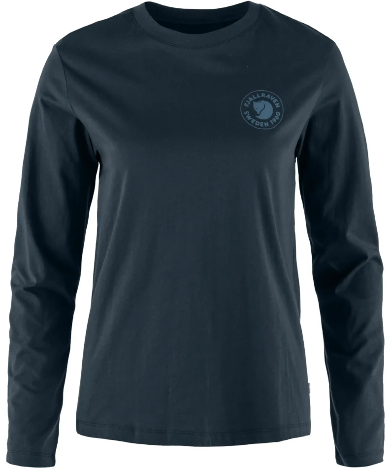 Fjallraven 1960 Logo T-shirt LS W, kolor: 555 - Dark Navy