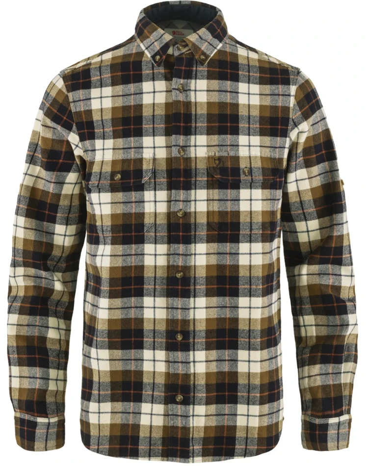 Fjallraven Singi Heavy Flannel Shirt, kolor: 113-555 - Chalk White-Dark Navy