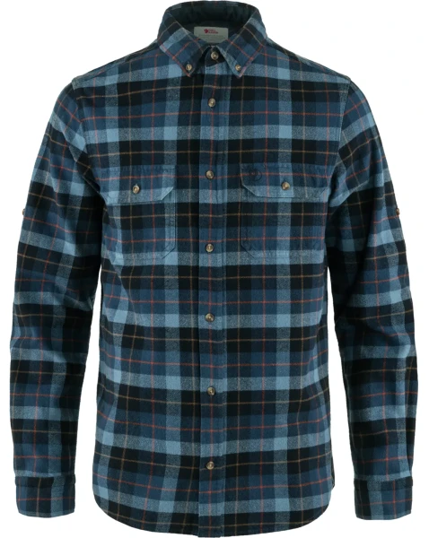 Fjallraven Singi Heavy Flannel Shirt, kolor: 555-534 - Dark Navy-Indigo Blue