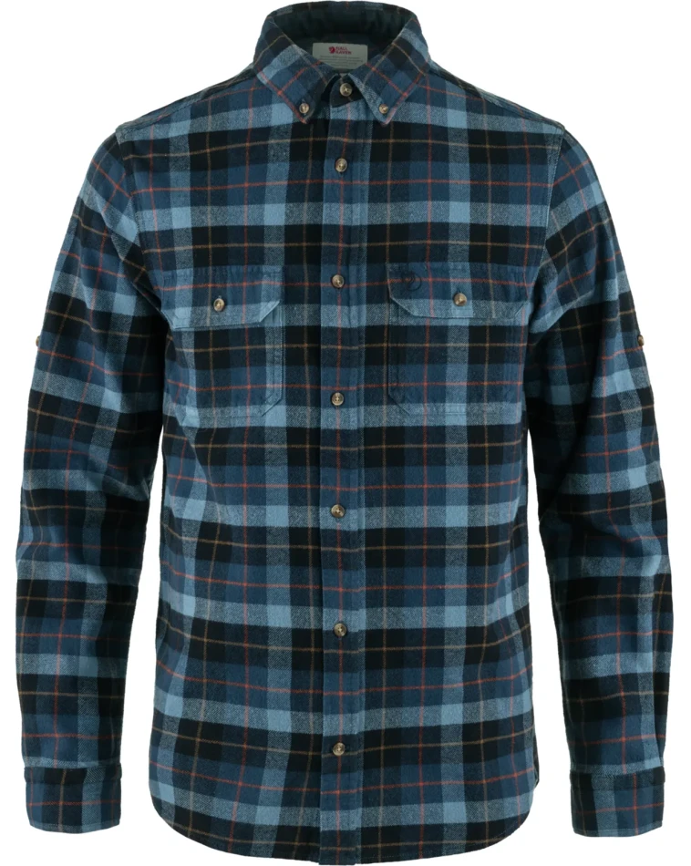 Fjallraven Singi Heavy Flannel Shirt, kolor: 555-534 - Dark Navy-Indigo Blue