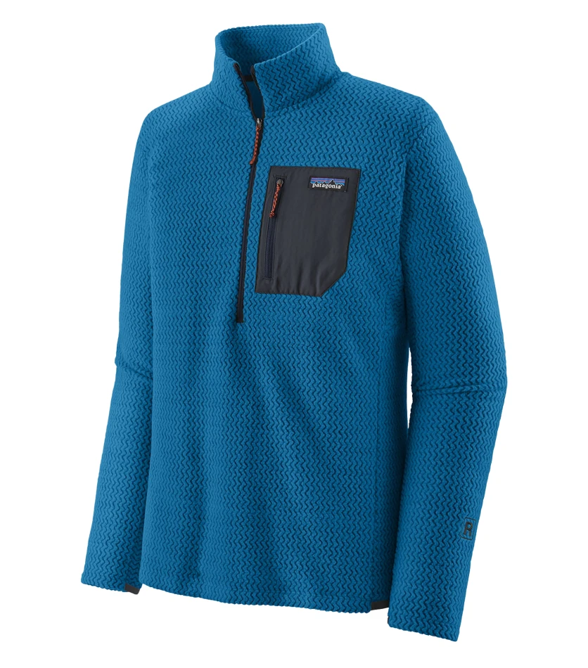 Men's R1 Air zip-Neck, kolor: Endless Blue