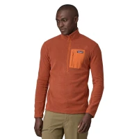 Men's R1 Air zip-Neck, kolor: Burnished Red