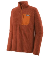 Men's R1 Air zip-Neck, kolor: Burnished Red