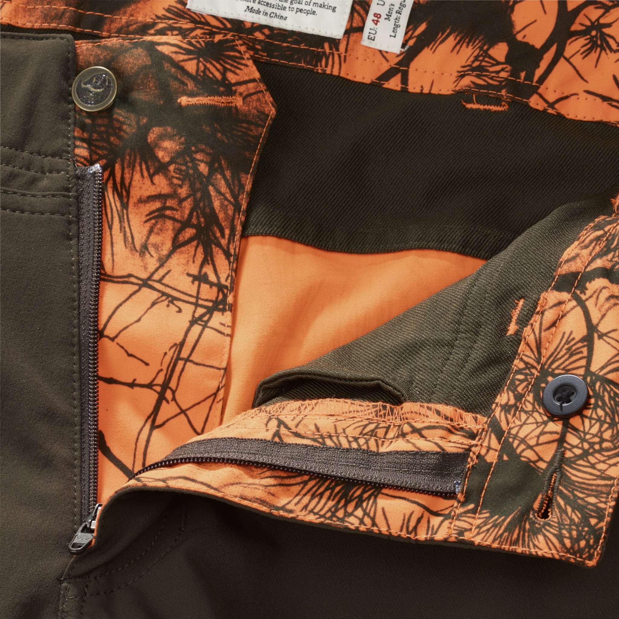 Fjallraven Lappland Hybrid Trousers Camo, kolor: 211 - Orange Camo, fot. nr 3.