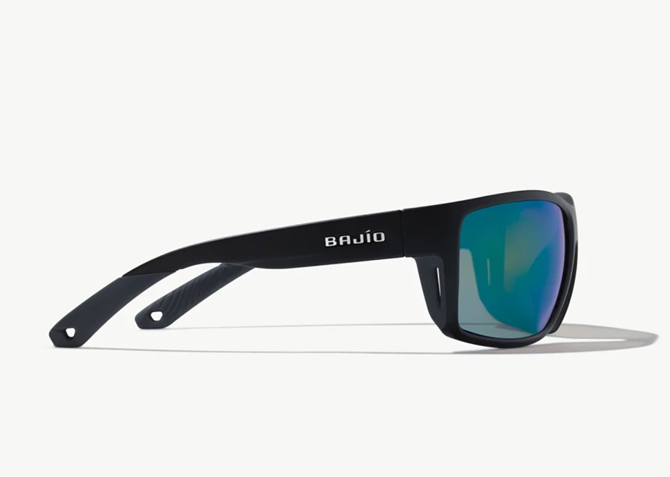 Bales Beach Matte Black, kolor: Green Mirror Glass