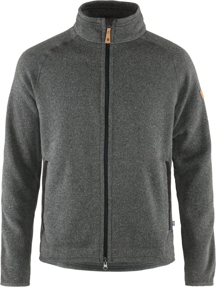 Ovik Fleece Zip Sweater, kolor: 030 - Dark Grey