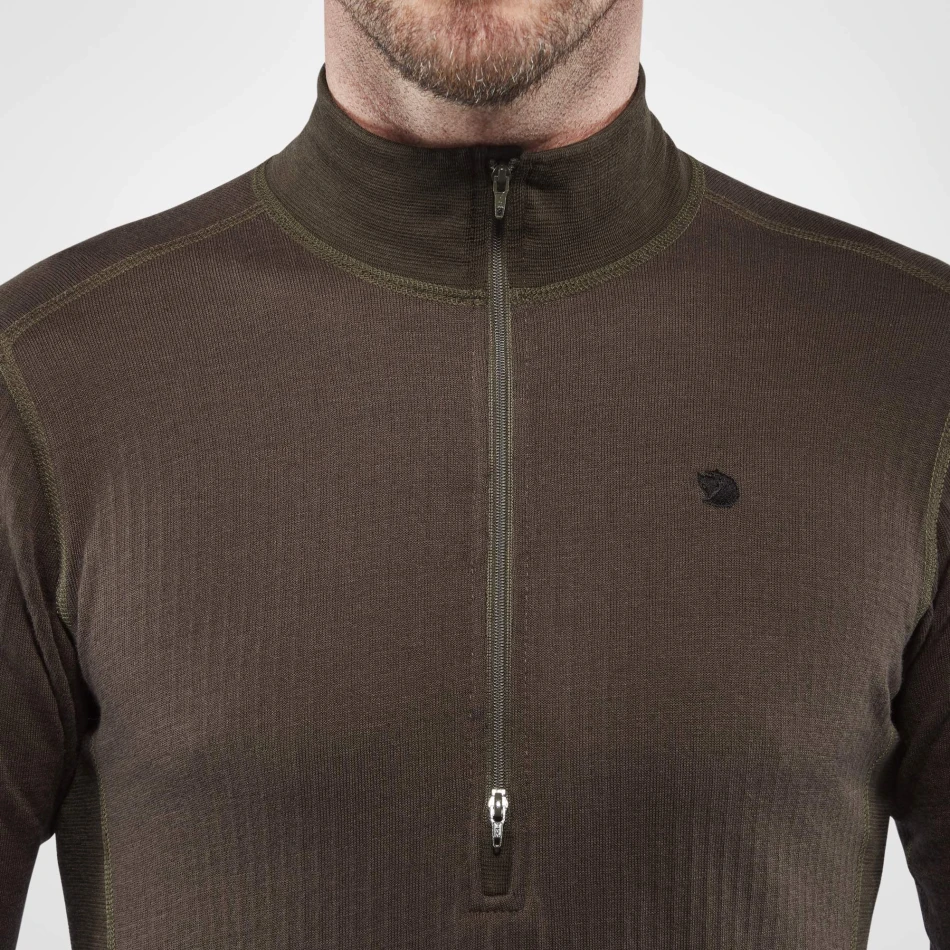 Fjallraven Varmland Woolterry Half Zip, kolor: 633 - Dark Olive