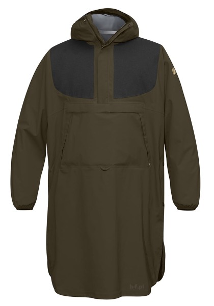 Lappland Eco Shell Poncho, kolor: 633-030 Dark Olive-Dark Grey