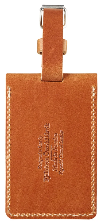 Fjallraven Leather Lugage Tag, kolor: 249 - Leather Cognac