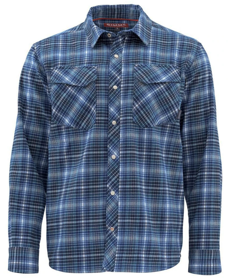 Gallatin Flannel Shirt, kolor: 501 - rich blue plaid