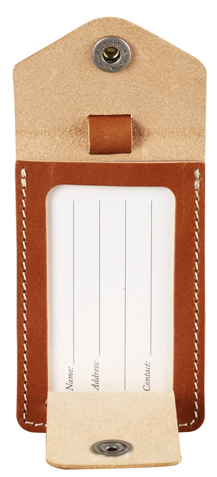 Fjallraven Leather Lugage Tag, kolor: 249 - Leather Cognac.