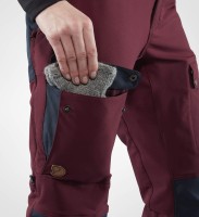 Keb Touring Trousers W Regular, kolor: 356-575 - Dark Garnet-Night Sky