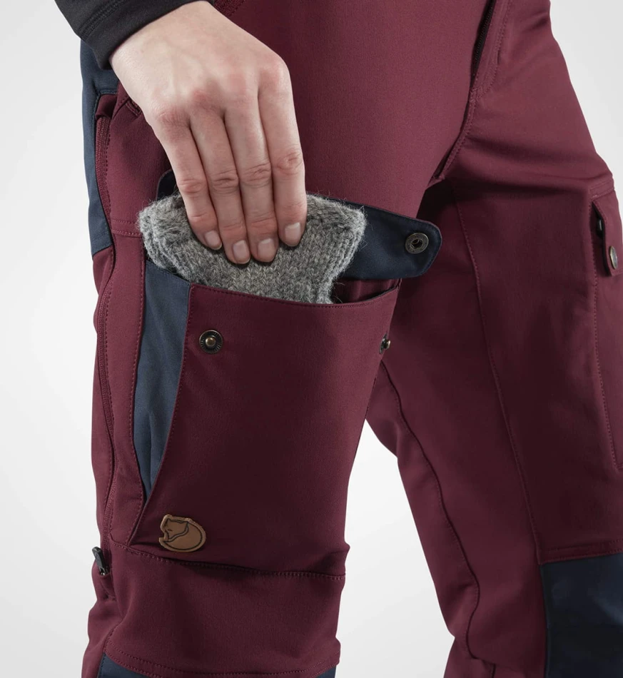 Keb Touring Trousers W Regular, kolor: 356-575 - Dark Garnet-Night Sky