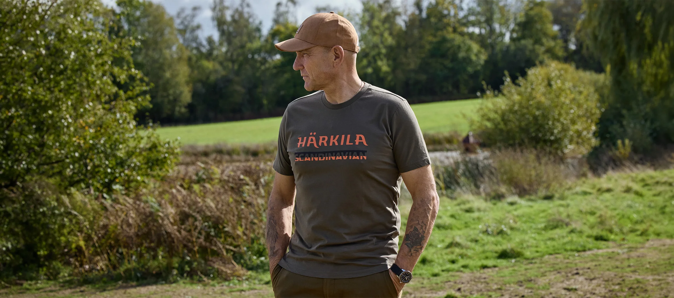 męska koszulka outdoorowa harkila scandinavian ss t-shirt