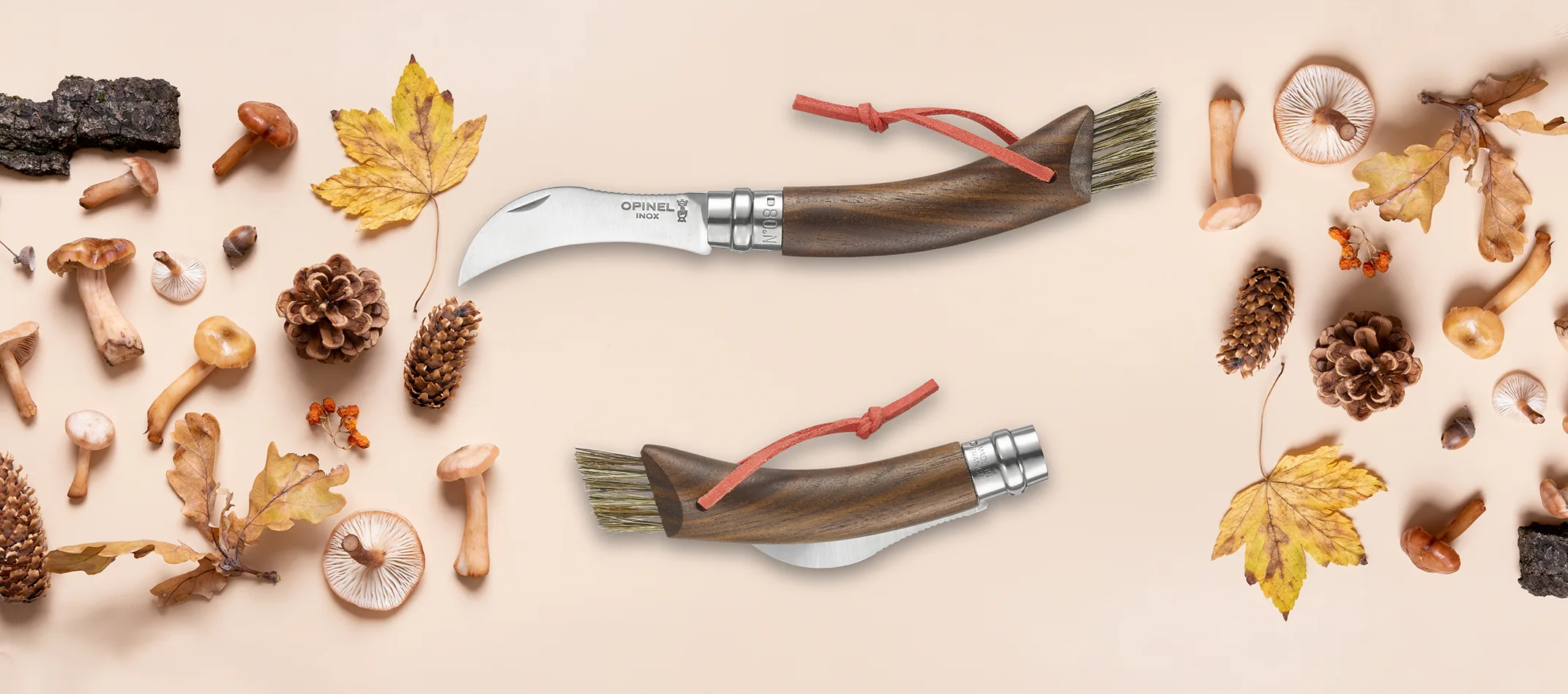 nóż opinel No.08 Black Walnut Mushroom