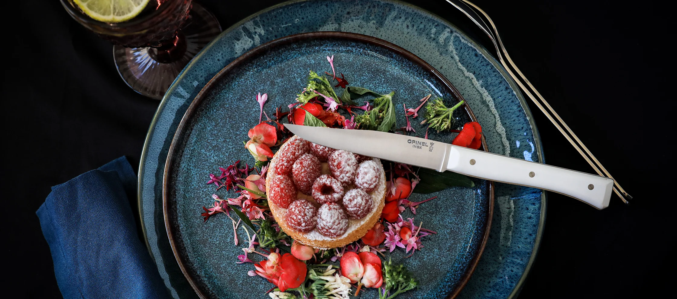 zestaw noży stołowych Opinel Facette White Table Knives